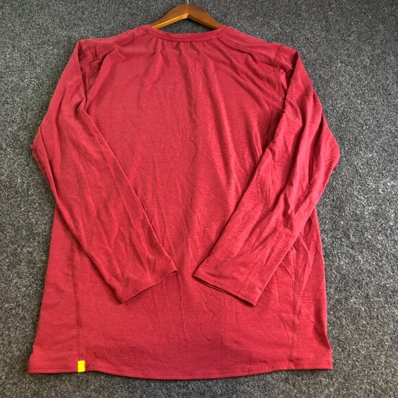 Wolaco Way of Life Long Sleeve Shirt Mens Large Red Performance Running - Picture 5 of 6